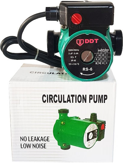 Sauberes Wasser Umwälzpumpe Ddt 38-71 W 220 V 18 L/min Durchflussrate