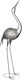 Gartendekoration Magichome Kranich Vogel Metall 34x23x111 cm