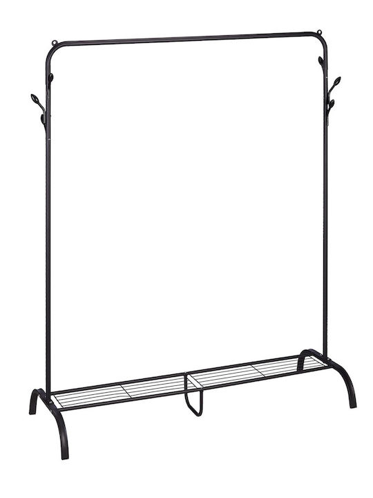Kleiderständer Regal mit 6 Haken Abmessungen 145 x 132 x 44 cm Schwarz Relaxdays Kleiderständer Regal mit 6 Haken Abmessungen 145 x 132 x 44 cm Schwarz Relaxdays