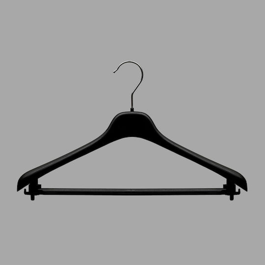 Plastic Slim Hanger Dresses T-shirt 42x24.5cm Black 241.029.0025.03