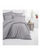 Linea Home Sheet Double 200x240cm. Soft Gray