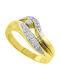 Antwnakakis Дамски Пръстен от Бяло злато 14K