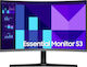 Samsung Essential Monitor S3 27D392 VA Curved Monitor 27" FHD 1920x1080 with Response Time 4ms GTG Silver