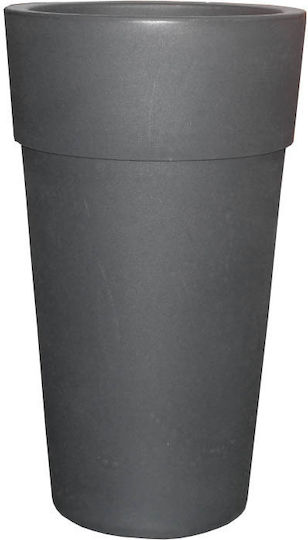 Bama Pot Plastic Charcoal 50x50x87.5cm.