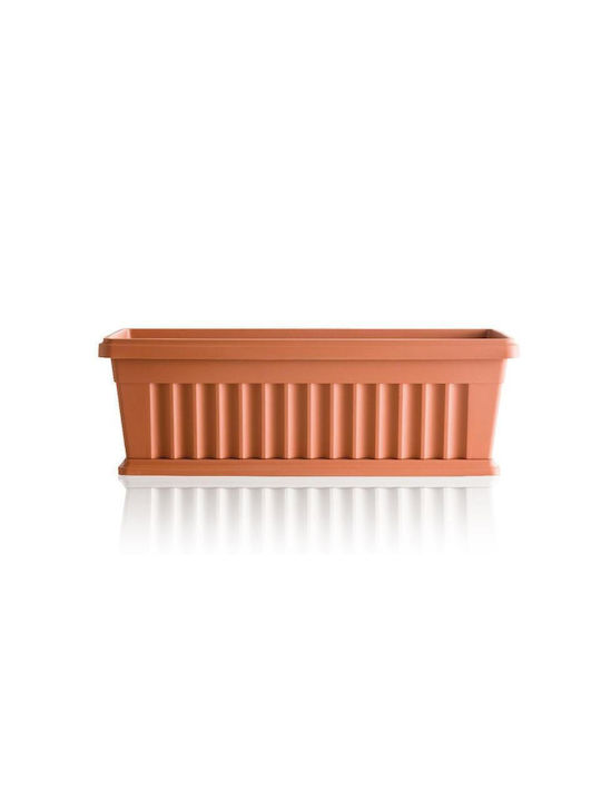 Bama Planter Box Plastic Light Terracotta 60x18.5x16.5cm.