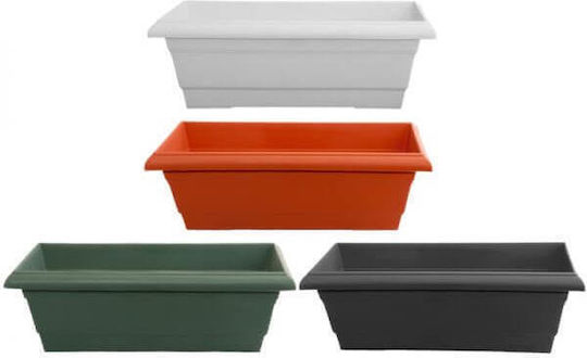 Miltoplast Ζαρντινιέρα Πλαστική Γρανίτης 60x25x20εκ.