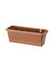 Bama Self-watering Planter Box Plastic Light Terracotta 40x20x17.5cm.