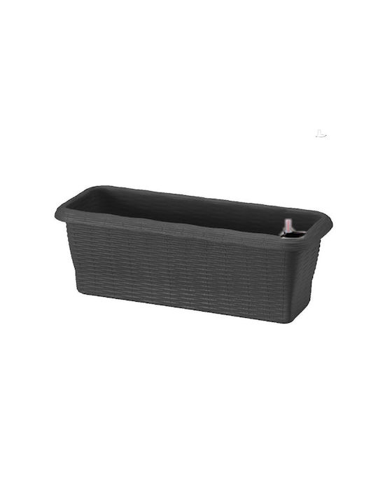 Bama Self-watering Planter Box Plastic Straw 40x20x17.5cm.