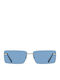 Calvin Klein Women's Sunglasses with Blue Metal Frame and Blue Lens CKJ25206S 044