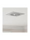 vidaXL Square Metallic Recessed Spot with Socket GU10 Silver 9.1x9.1cm. 1pcs