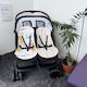 Kinderwagenabdeckung Gelb