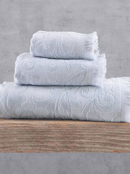 Rythmos Facecloth Sienna 50x90cm Light Gray Wei...