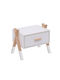 Wooden Kids Bedside Table Paschal White 46x30x38cm