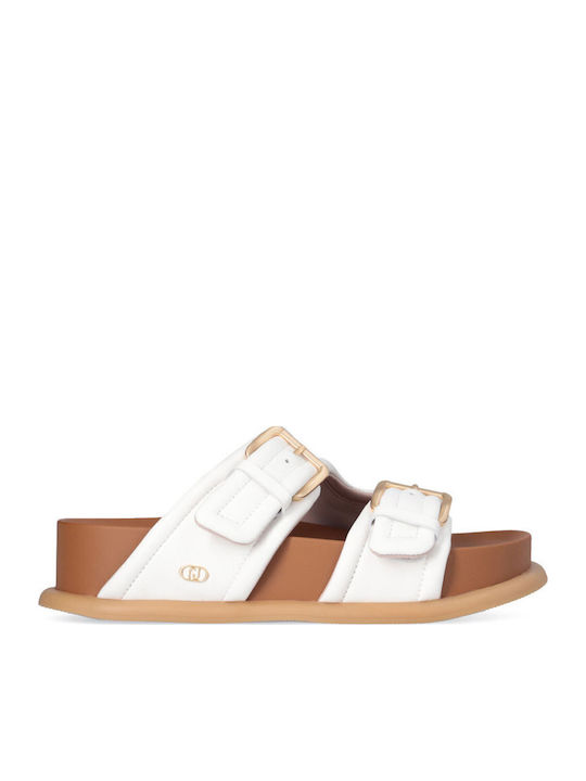 Liu Jo Loren Women's Flat Sandals in White Color