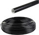 Fiberglas hitzebeständiger Schlauch 105°C PVC-Beschichtung Ø12mm Schwarz 1 Meter