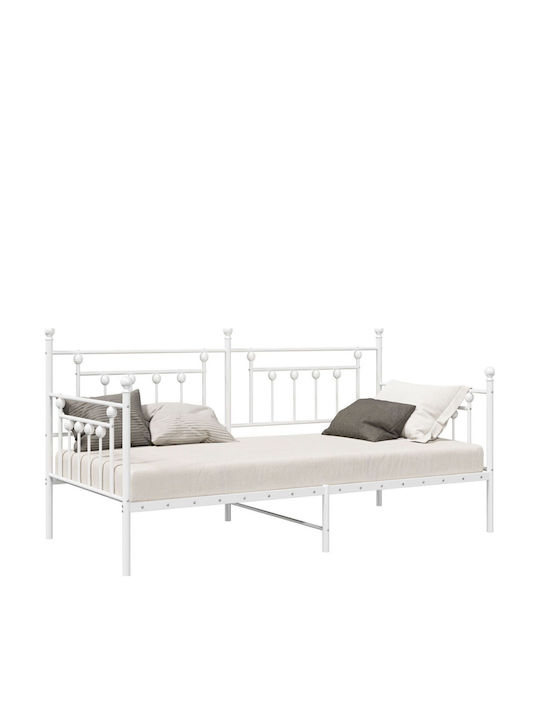 Pat pentru Copii - Canapea Single Ατσάλι pentru Saltea 100x190cm