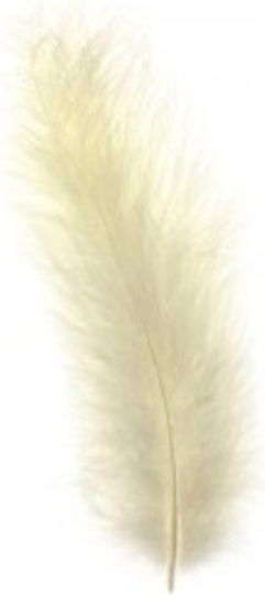 490565 Pene Marabou Culoare Solidă 17 Culori Set de 15 Buc 02 Crem