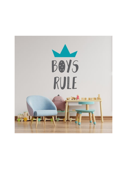 Wall Stickers For Kids Room Boys Rule - Γκρι