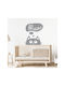 Wall Stickers For Kids Room Cat 1 Pc. - Black