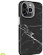 Evelatus Задна корица Силикон / Текстил Черен (iPhone 15 Pro Max)