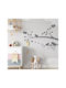 Wall Stickers For Kids Room Birds On Tree Branches 1 Pc. - Brilliant Blue