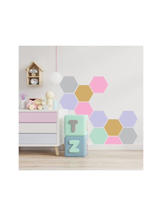 Wall Stickers For Kids Room Ηexagon 1 Pc. - Lav...