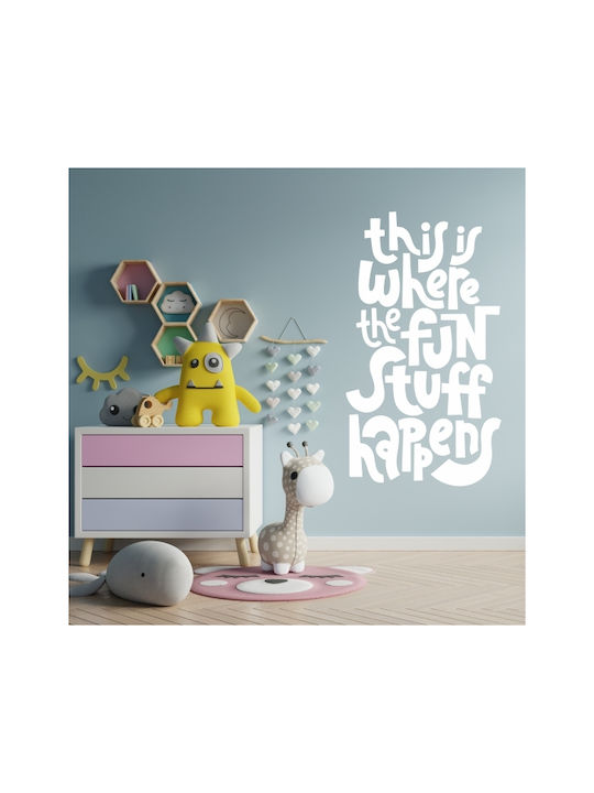 Wall Stickers For Kids Room Fun Stuff 1 Pc. - Mint