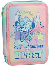 Gim Stitch Pencil Case Full with 2 Compartments...