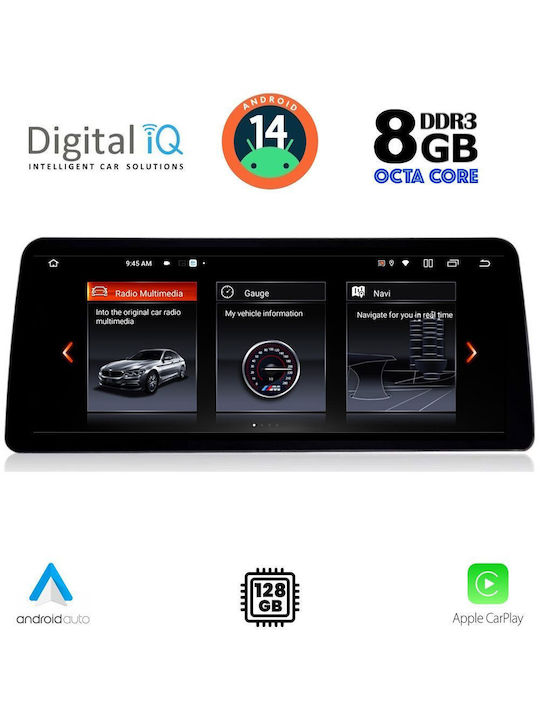 Digital IQ Car Audio System for BMW X3 (F25) 2011-2013 (Bluetooth/USB/WiFi/GPS/Apple-Carplay/Android-Auto) with Touch Screen 12.3"