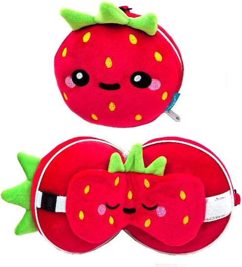 Puckator Travel Set Mask and Pillow 15.5x15x9cm Red