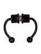 Septum Nose Piercing Earring Made of Steel Gold / Black