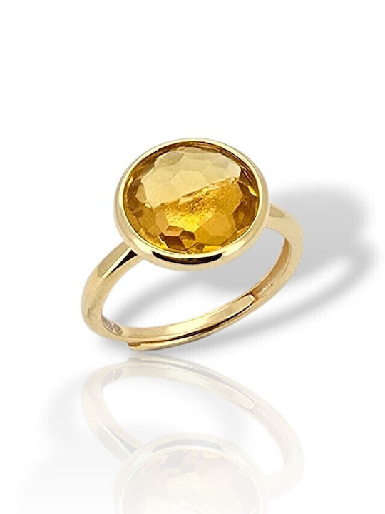 Mentzos Damen Ring aus Silber Vergoldet