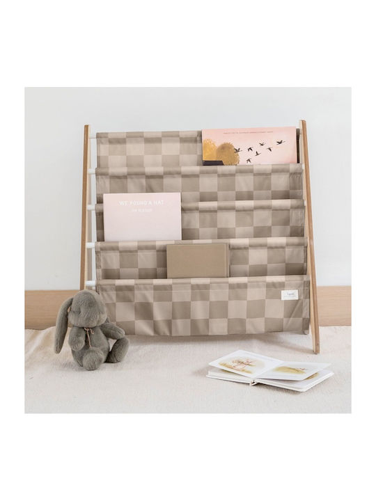 Kids Wooden Bookcase Beige