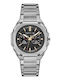 Men's Watch Battery with Silver Stainless Steel Bracelet