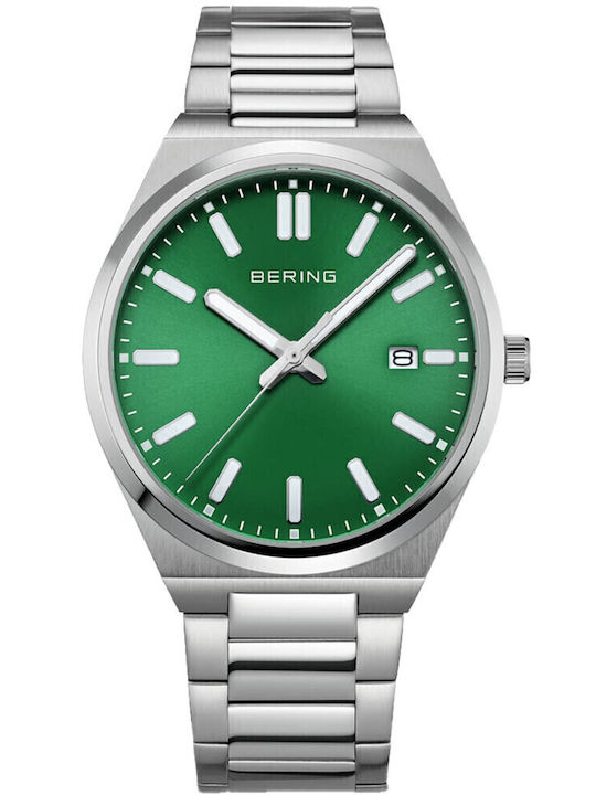 Bering Time Men's Watch Battery with Silver Metal Bracelet