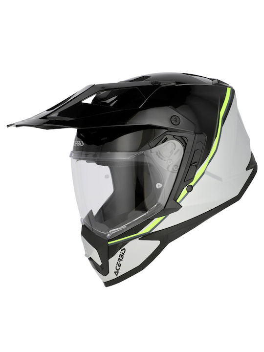 Acerbis Assault Black/Yellow Fluo Κράνος Μηχανής On-Off ECE 22.06 1650gr με Sunvisor