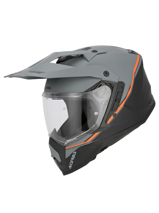 Acerbis Assault Black/Orange Fluo Κράνος Μηχανή...