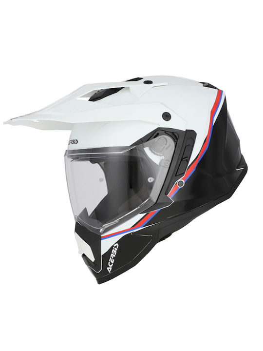 Acerbis Assault White/Black Κράνος Μηχανής Full Face ECE 22.06 1650gr με Sunvisor