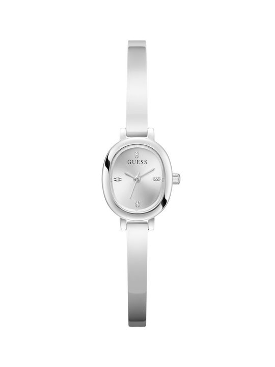 Guess Womens Watch 21mm Battery With White Steel Bracelet