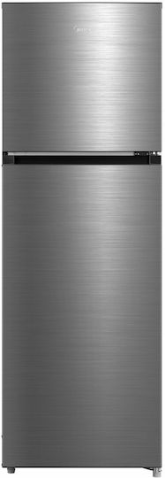 Midea Ψυγείο Δίπορτο 266lt Total NoFrost Υ165.7xΠ54.5xΒ61εκ. Inox MDRT385MTE46