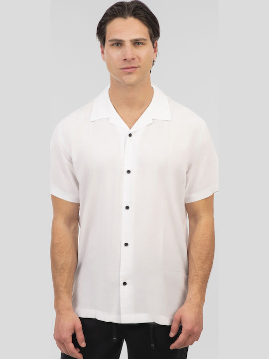 Rebase Kurzärmlig Hemd Pure White
