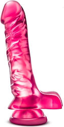 Blush Dildo realist cu Scrotum Roz 17.7cm