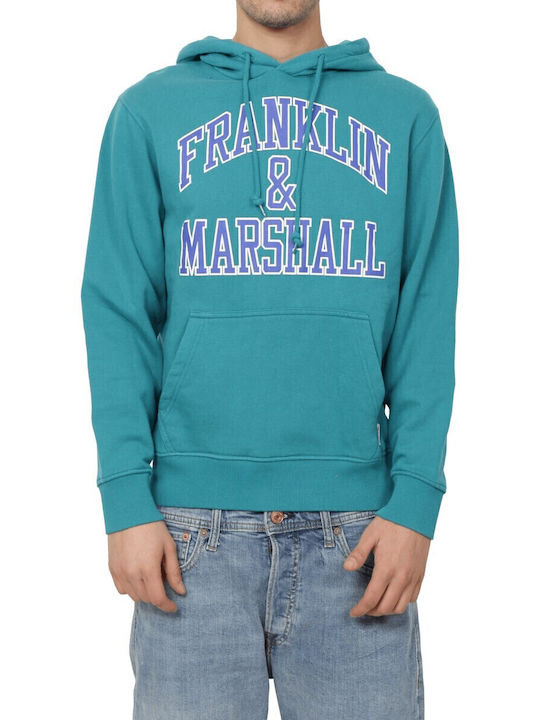 Franklin & Marshall Суитшърт с Качулка Light Blue