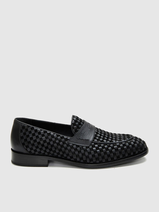 Boss Shoes Ανδρικά Μοκασίνια σε Μαύρο Χρώμα