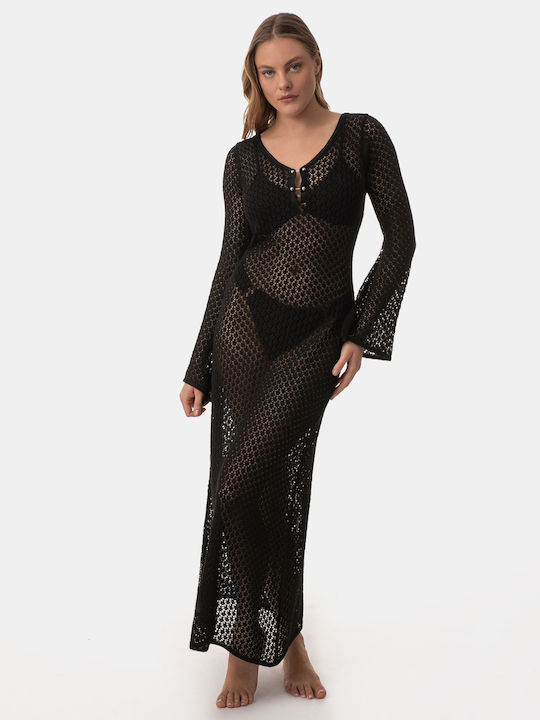 Rock Club Rochie De Plajă Neagră