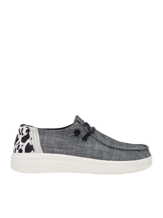 Hey Dude Wendy Rise Women's Loafers in Black Color