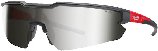Milwaukee Verstärkte Schutzbrille Silberner Spiegelglas 4932498365