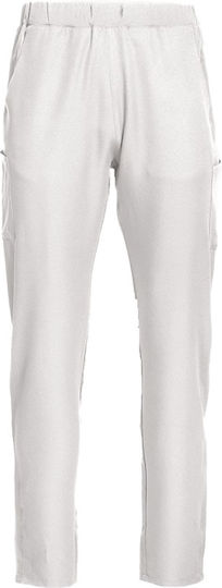 Be Unique Unisex White Medical Pants