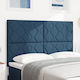vidaXL Cap de pat din Material Textil Albastru 160cm