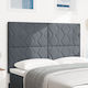 vidaXL Cap de pat din Material Textil Dark Grey...